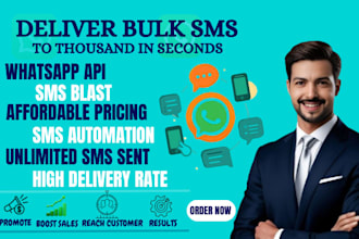 do professional  bulk SMS email blast SMS automation