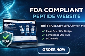 design fda compliant peptide website research peptide website marketing