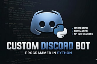 program a custom discord bot in python for your server