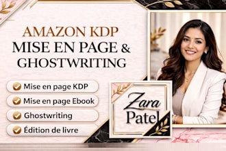 mise en page KDP mise en page de livres mise en page pour kindle