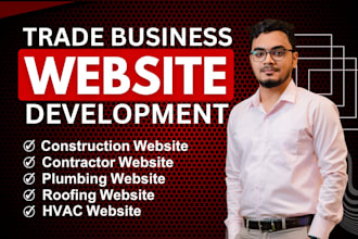 design roofing, plumbing, hvac, construction or remodeling website