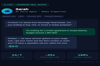 build an ai chatbot for lead capture and customer support