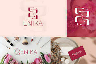 design elegant feminine branding for cosmetics and fashion brand