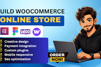 build a professional woocommerce ecommerce website or online store