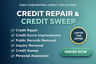 do expert sweep credit repair credit report remove negative boost credlt score