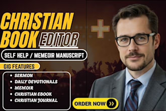 professionally edit your christian book, devotional, sermon, and bible study