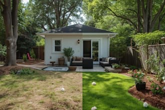 3d landscape design, backyard, front yard, deck, pool as a landscape architect