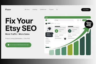 do etsy seo, etsy product listing and optimize your etsy pod store for sales