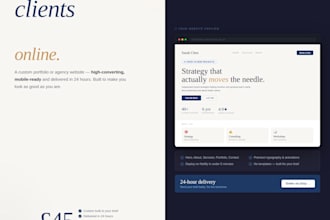 design a custom website for freelancers and consultants