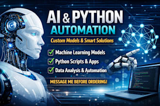 develop ai solutions, data analysis and python apps