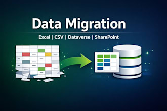 migrate your data from excel or CSV into dataverse or sharepoint