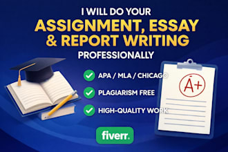 do your assignment, essay, and report writing professionally