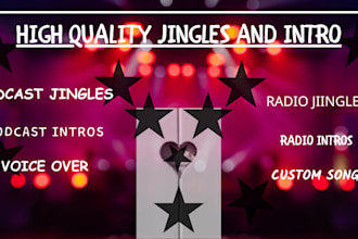 produce quality tracks for your advertisement themes and jungles for podcasts