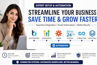 set up buildertrend automation gohighlevel zapier bitrix24 connecteam wealthbox