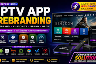 rebrand any iptv app smarter pro, ibo player, tivimate with admin panel