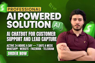 set up an ai chatbot for customer support and lead capture round the clock