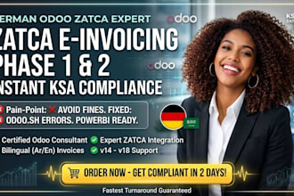 be your german odoo zatca e invoicing phase 2 expert for saudi arabia compliance