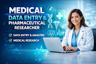 do medical data entry and pharmaceutical research
