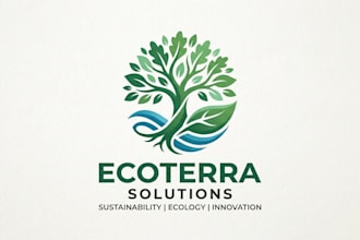 design a green and professional ecology logo