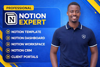 create notion templates dashboards CRM and client portals for businesses