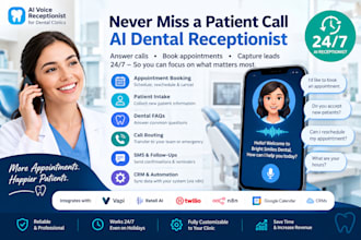build an ai voice receptionist for dental clinics and dentists