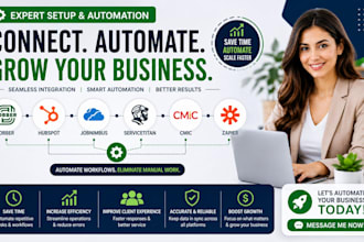 set up jobber hubspot automation jobnimbus servicetitan cmic zapier integration
