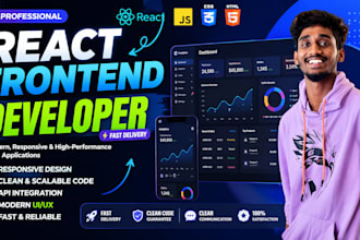 build react admin dashboard or web app frontend UI