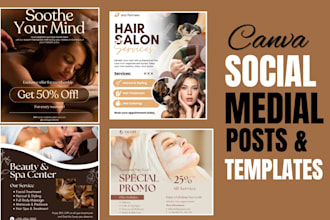 social media post design ig post design ads creative kit editable canva template