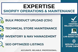 be your expert shopify virtual assistant for store maintenance