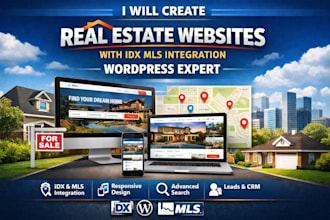create real estate website with idx mls integration wordpress