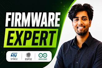 develop stm32 esp32 and arduino embedded c firmware
