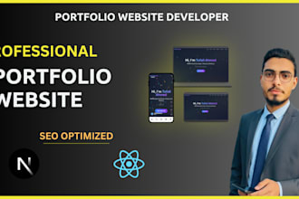 build a stunning portfolio website with nextjs