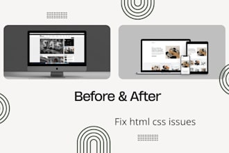 fix HTML CSS issues, UI bugs, and responsive design problems