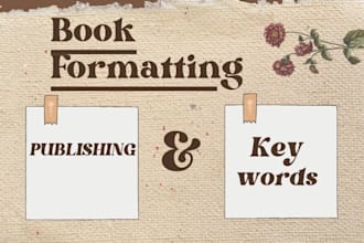 do book formatting, kdp book publishing, paper back, kindle ebook formatting