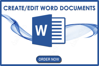 创建或编辑Microsoft word文档