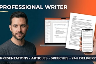 write your presentation, article, or speech
