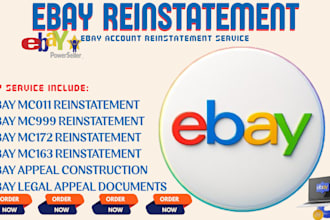 ebay account reinstatement, ebay suspension and restrictions reinstatement
