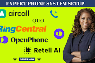 setup ringcentral aircall quo vapi ai retell ai IVR a2p 10dlc call automation