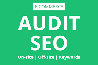 audit your ecommerce website SEO