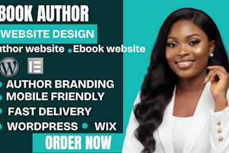 design book author website, author website, ebook website and author landingpage