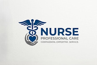 design a clean and professional nurse logo