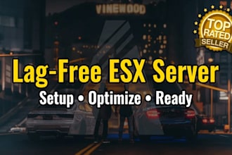 fix your fivem esx server bugs, optimize scripts, and install premium esx script