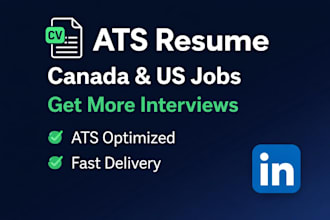reate ats resume for canada and US jobs that gets interviews