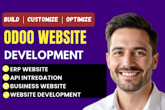 do odoo website development, customization, API integration and erp solutions