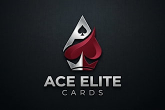 design a creative and professional playing cards logo