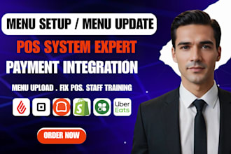 restaurant menu upload toast pos square pos clover pos shopify pos setup