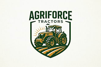design a strong and professional tractor logo
