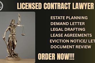 be UK lawyer to draft review commercial lease agreement estate planning document