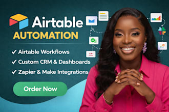 create airtable automation workflows and database systems