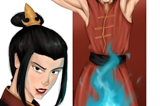 draw custom characters and fan art in my artstyle
